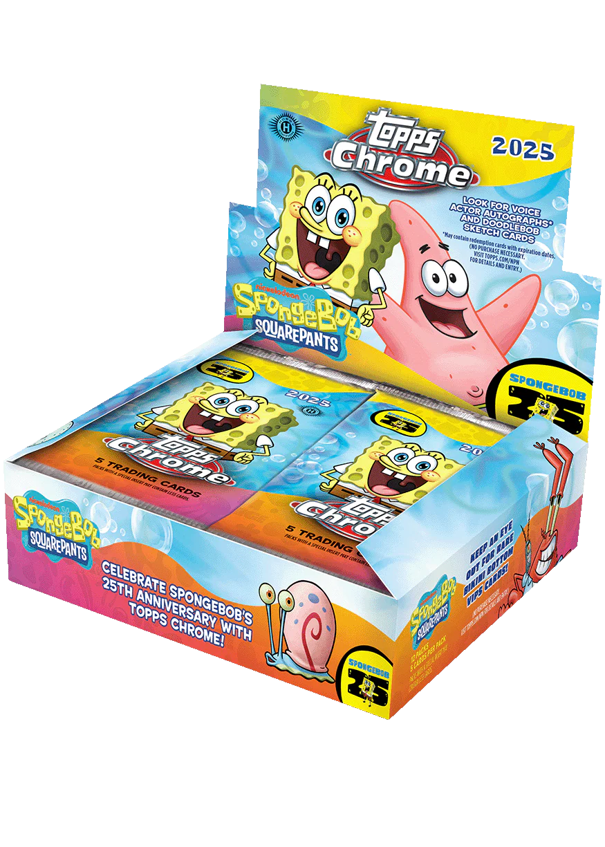 2025 Topps Chrome SpongeBob 25th Anniversary – Hobby Box
