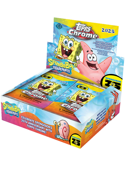 (LIVE BREAK) 2025 Topps Chrome SpongeBob 25th Anniversary – Hobby box