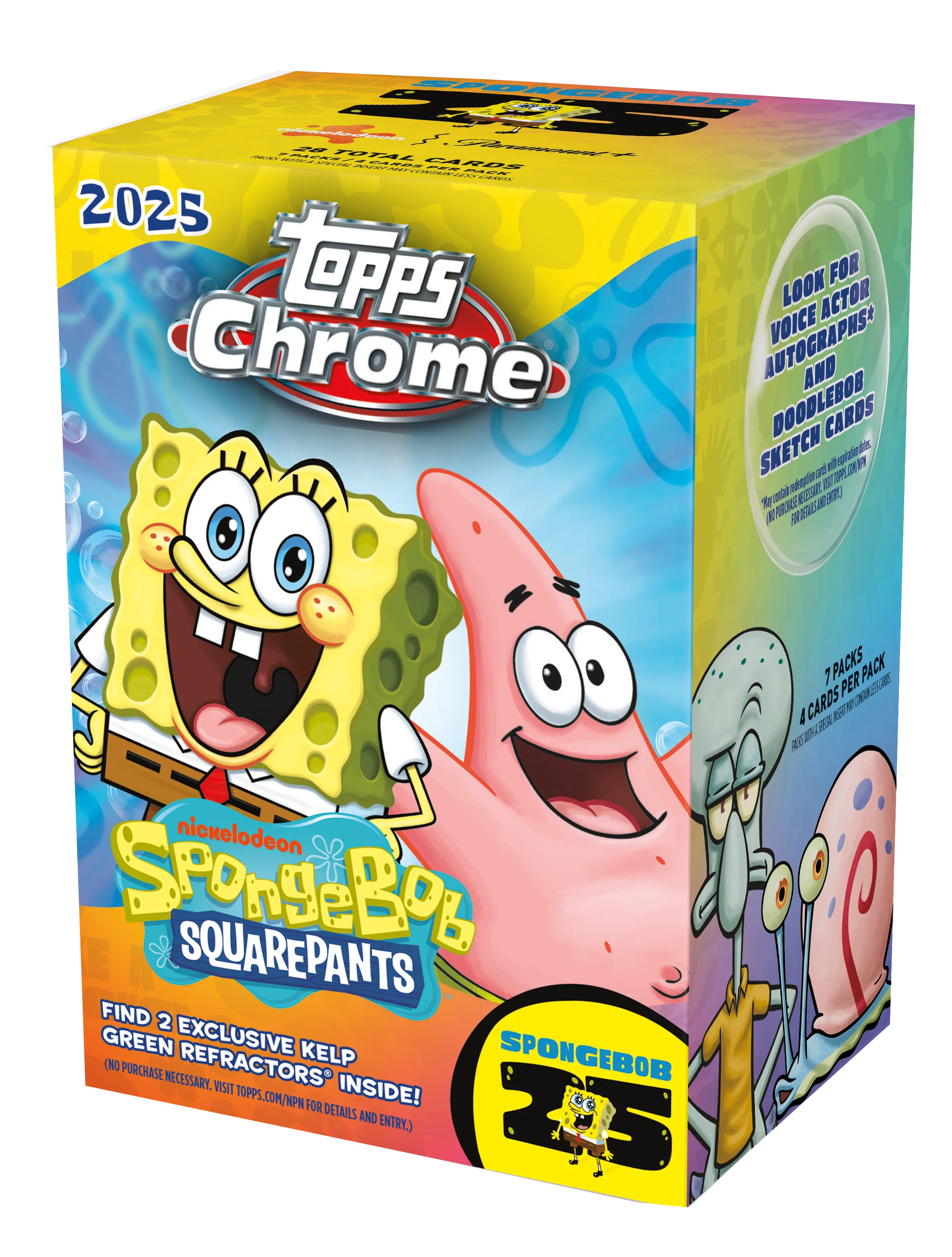 2025 Topps Chrome SpongeBob 25th Anniversary - Value Box